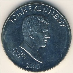 Либерия 5 долларов 2000 год