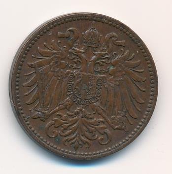 Австрия 2 геллера 1907 год