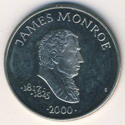 Либерия 5 долларов 2000 год