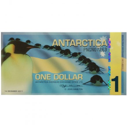 Арктика - 1 доллар 2011 год - Пингвины UNC