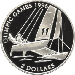 Багамские острова 2 доллара 1995 год - XXVI летние Олимпийские Игры, Атланта 1996