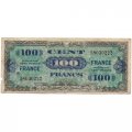 Франция 100 франков 1944 год - оккупация - F-VF