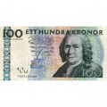 Швеция 100 крон 2001 год - Карл Линней - VF