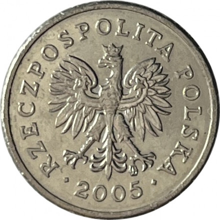 Польша 10 грошей 2005 год