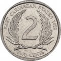 Восточные Карибы 2 цента 2002 год