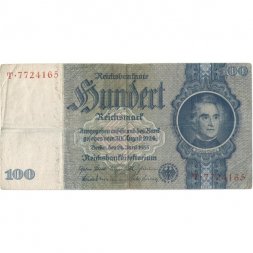 Веймарская республика 100 рейхсмарок 1935 год - VF