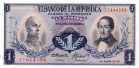 Колумбия 1 песо 1973 год