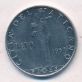 Ватикан 100 лир 1957 год - Папа Пий XII. Фидес