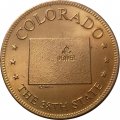 Жетон США. Colorado. The 38th state