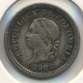 Колумбия 5 сентаво 1902 год