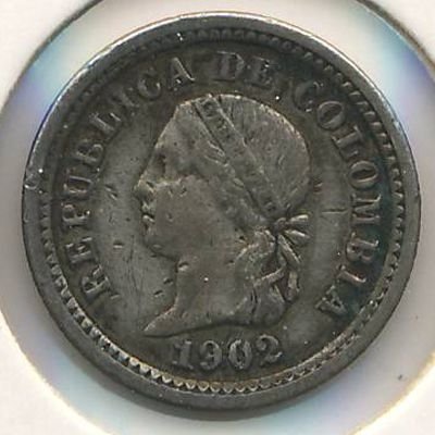 Колумбия 5 сентаво 1902 год