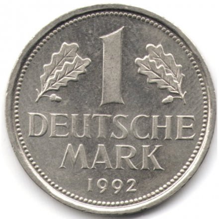 ФРГ 1 марка 1992 год (F)