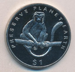 Эритрея 1 доллар 1994 год - Колобус