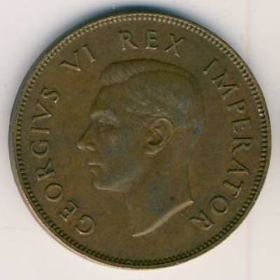 ЮАР 1 пенни 1946 год