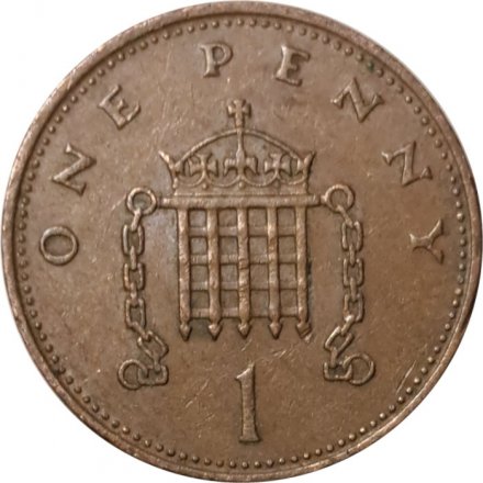 Великобритания 1 пенни 1983 год