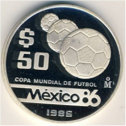 Мексика 50 песо 1986 год