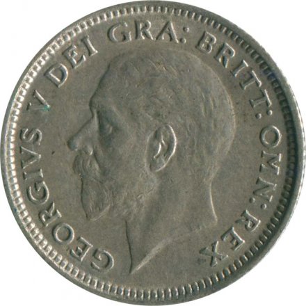 Великобритания 6 пенсов 1928 год