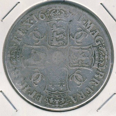 Великобритания 1 крона 1671 год