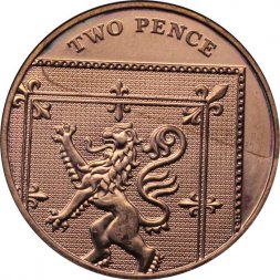 Великобритания 2 пенса 2011 год