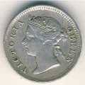 Гонконг 5 центов 1890 год