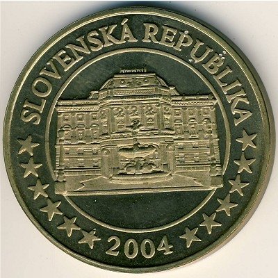 Словакия 5 евро 2004 год