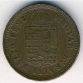 Венгрия 1 крейцер 1885 год