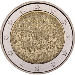 Финляндия 2 евро 2017 год - 100 лет независимости Финляндии