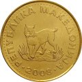 Македония 5 денаров 2008 год - Европейская рысь