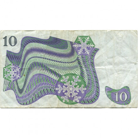 Швеция 10 крон 1988 год - Густав VI. Снежинки - F