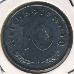 Третий Рейх 10 рейхспфеннигов 1948 год (F)