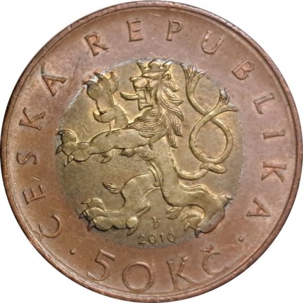 Чехия 50 крон 2010 год