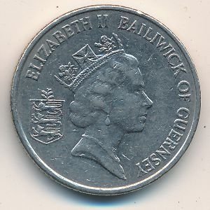 Гернси 10 пенсов 1992 год