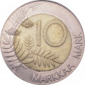 Финляндия 10 марок 1994 год - Глухарь