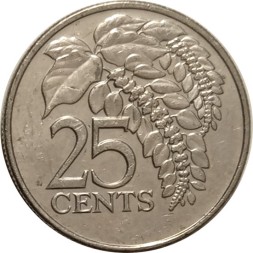 Тринидад и Тобаго 25 центов 2005 год - Чакония