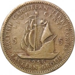 Восточные Карибы 5 центов 1956 год