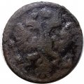 Полушка 1734 год Анна Иоанновна (1730 - 1740) - F+