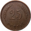 Финляндия 25 пенни 1943 год (медь)