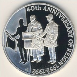 Фолклендские острова 50 пенсов 1992 год