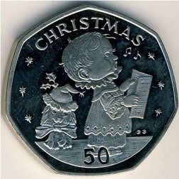 Гибралтар 50 пенсов 1989 год