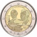 Люксембург 2 евро 2021 год - 100 лет со дня рождения Великого Герцога Жана (фоточекан)