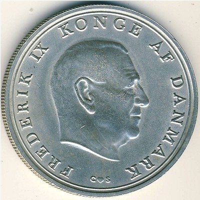 Дания 10 крон 1968 год