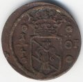 Швеция 1/4 эре 1634 год (отношение авс/рев монетное)