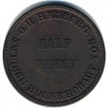 Австралия 1/2 пенни 1860 год