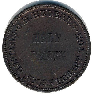 Австралия 1/2 пенни 1860 год