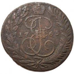 2 копейки 1763 год ММ Екатерина II (1762 - 1796) - F+