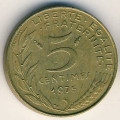 Франция 5 сантимов 1975 год - Марианна
