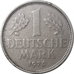 ФРГ 1 марка 1976 год (F)