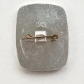 Значок XXVI съезд КПСС Выставка Прогресс-81, синий