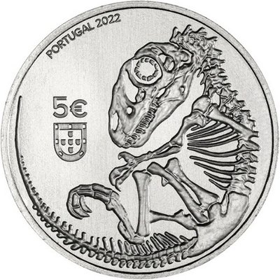 Португалия 5 евро 2022 год - Лоринханозавр