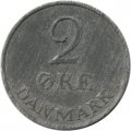 Дания 2 эре 1963 год - Король Фредерик IX (цинк)